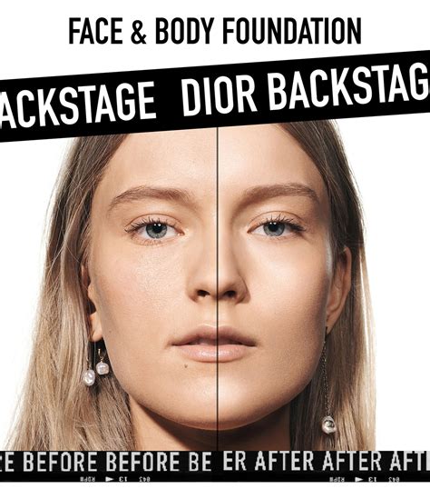 Dior backstage face and body